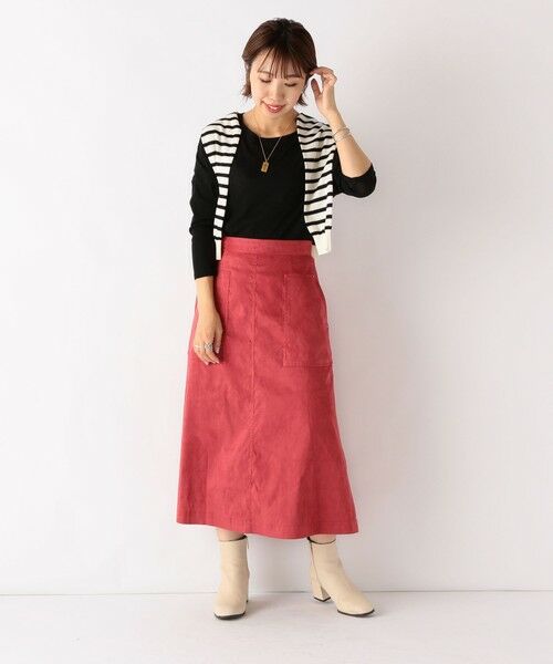 SHIPS for women / シップスウィメン ロング・マキシ丈スカート | SHIPS any: Aラインエコスエードポケットスカート | 詳細16