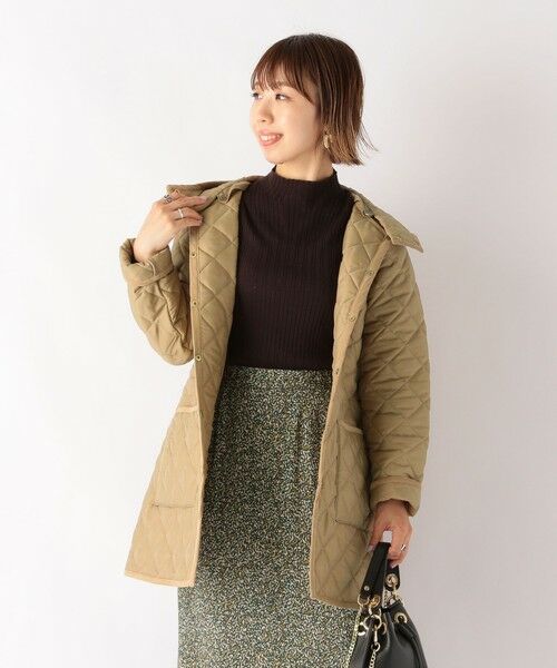 SHIPS for women / シップスウィメン その他アウター | 【SHIPS any別注】Traditional Weatherwear: ARKLEY HOOD フードノーカラー キルティングジャケットコート | 詳細17