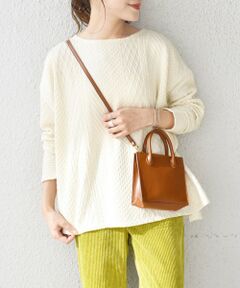 SHIPS / シップス カットソー | ケーブルバックジッププルオーバー◇