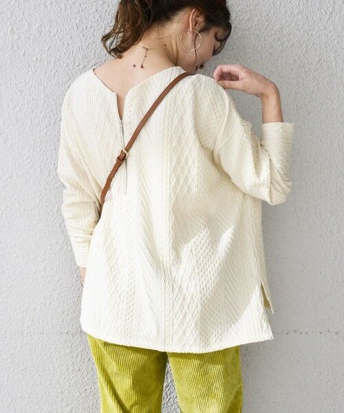 SHIPS / シップス カットソー | ケーブルバックジッププルオーバー◇ | 詳細4