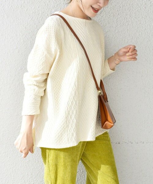 SHIPS / シップス カットソー | ケーブルバックジッププルオーバー◇ | 詳細5