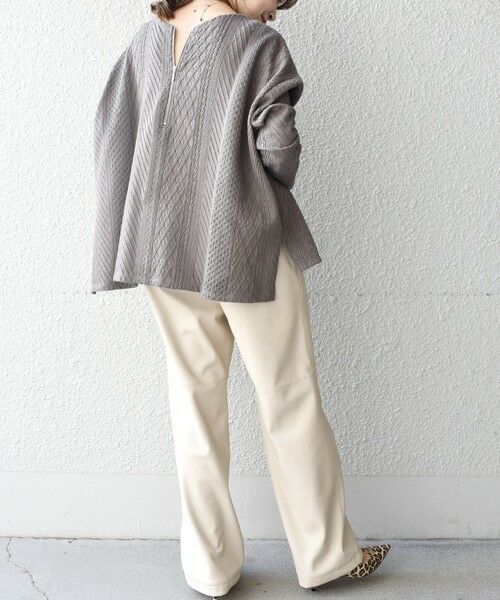 SHIPS / シップス カットソー | ケーブルバックジッププルオーバー◇ | 詳細18