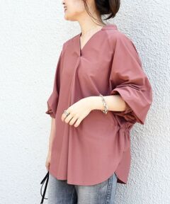 SHIPS / シップス カットソー | バックギャザーリボンカットブラウス