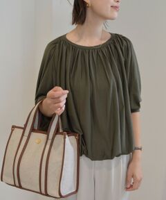 SHIPS / シップス カットソー | 2WAYギャザープルオーバー