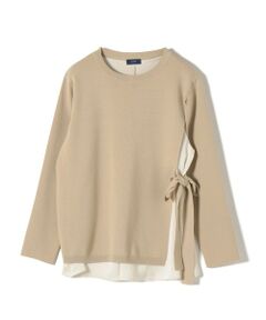 SHIPS / シップス ニット・セーター | ニット×サテンプルオーバー