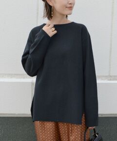 SHIPS / シップス ニット・セーター | ウールサイドスリットプルオーバーニット