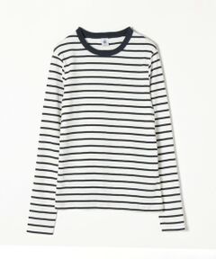 【SHIPS any別注】PETIT BATEAU: サコッシュ付きボーダー ロングスリーブ Tシャツ