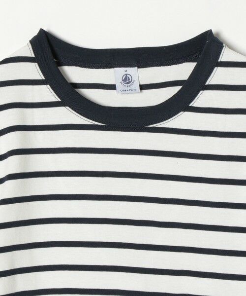 SHIPS for women / シップスウィメン カットソー | 【SHIPS any別注】PETIT BATEAU: サコッシュ付きボーダー ロングスリーブ Tシャツ | 詳細2