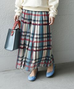 SHIPS / シップス ロング・マキシ丈スカート | SHIPS any: SPRINTEX チェックプリーツスカート
