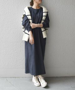 SHIPS / シップス ロング・マキシ丈ワンピース | SHIPS any: 裏毛 コクーン ワンピース