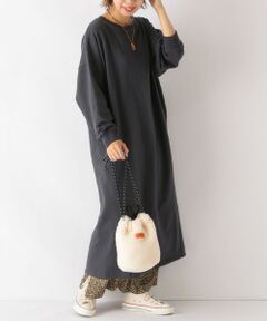 SHIPS / シップス ロング・マキシ丈ワンピース | SHIPS any: 裏毛 コクーン ワンピース