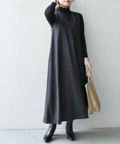 SHIPS / シップス ミニ丈・ひざ丈ワンピース | SHIPS any: チェック マキシテント ワンピース