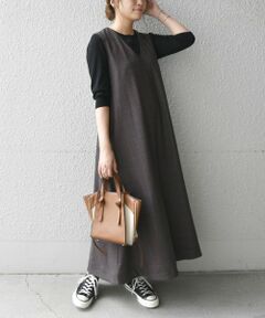 SHIPS / シップス ミニ丈・ひざ丈ワンピース | SHIPS any: チェック マキシテント ワンピース