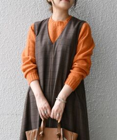 SHIPS / シップス ニット・セーター | 【SHIPS any別注】Harley of Scotland: シェットランド クルーネック リラックスニット