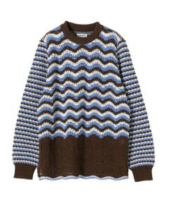 SHIPS / シップス ニット・セーター | COOHEM: レトロウェーブ ニットプルオーバー