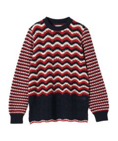 SHIPS / シップス ニット・セーター | COOHEM: レトロウェーブ ニットプルオーバー