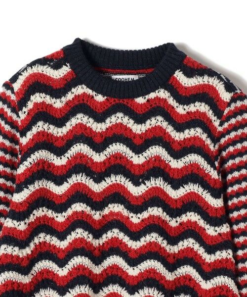 SHIPS / シップス ニット・セーター | COOHEM: レトロウェーブ ニットプルオーバー | 詳細5