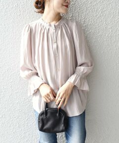 SHIPS / シップス シャツ・ブラウス | 抗菌・防臭ギャザーブラウス