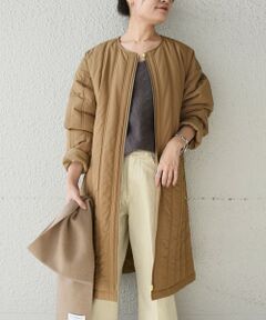 【WEB限定】リバーシブルキルトウールライクコート◇