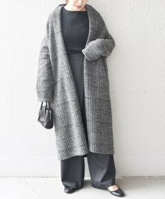 SHIPS / シップス その他アウター | 〈手洗い可能〉エアリーチェックロングガウン2◇