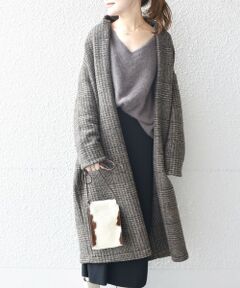 SHIPS / シップス その他アウター | 〈手洗い可能〉エアリーチェックロングガウン2◇