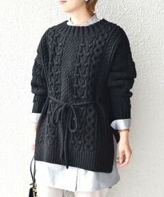 SHIPS / シップス ニット・セーター | ハスキーケーブルプルオーバー