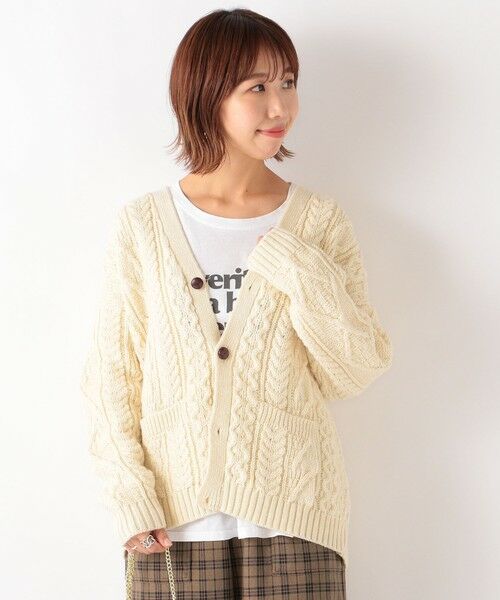 SHIPS for women / シップスウィメン カーディガン・ボレロ | 【SHIPS any別注】Oldderby Knitwear: ショート カーディガン | 詳細1