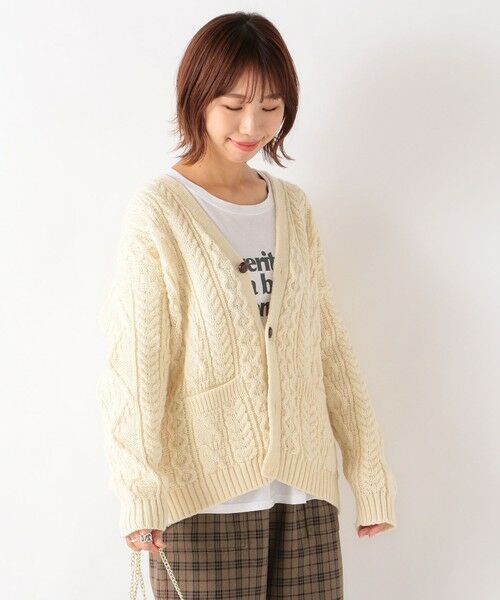 SHIPS for women / シップスウィメン カーディガン・ボレロ | 【SHIPS any別注】Oldderby Knitwear: ショート カーディガン | 詳細2