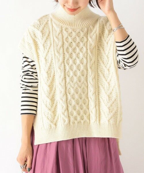 SHIPS for women / シップスウィメン ベスト | 【SHIPS any別注】Oldderby Knitwear : ハイネックベスト | 詳細12