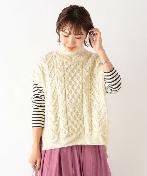 SHIPS for women / シップスウィメン ベスト | 【SHIPS any別注】Oldderby Knitwear : ハイネックベスト | 詳細13