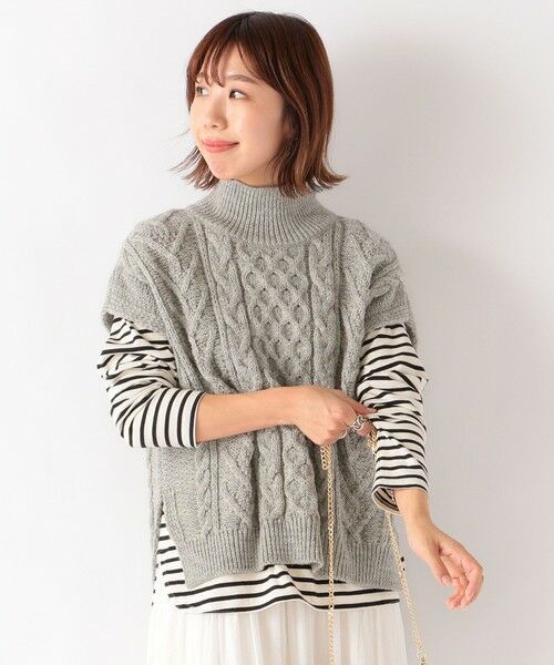 SHIPS for women / シップスウィメン ベスト | 【SHIPS any別注】Oldderby Knitwear : ハイネックベスト | 詳細23
