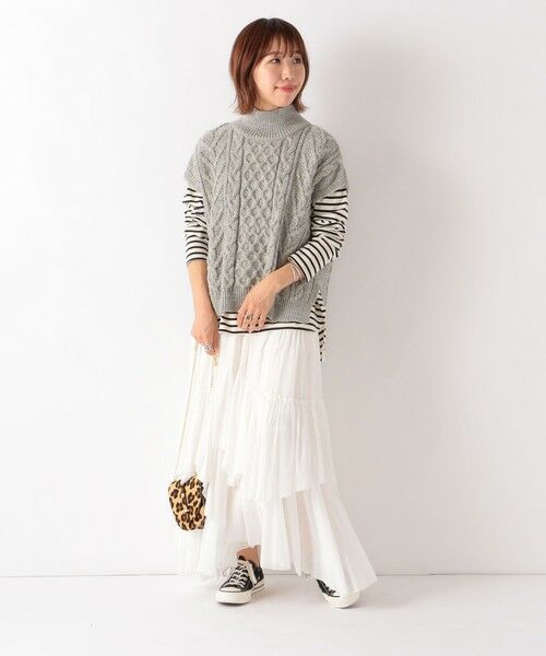 SHIPS for women / シップスウィメン ベスト | 【SHIPS any別注】Oldderby Knitwear : ハイネックベスト | 詳細24