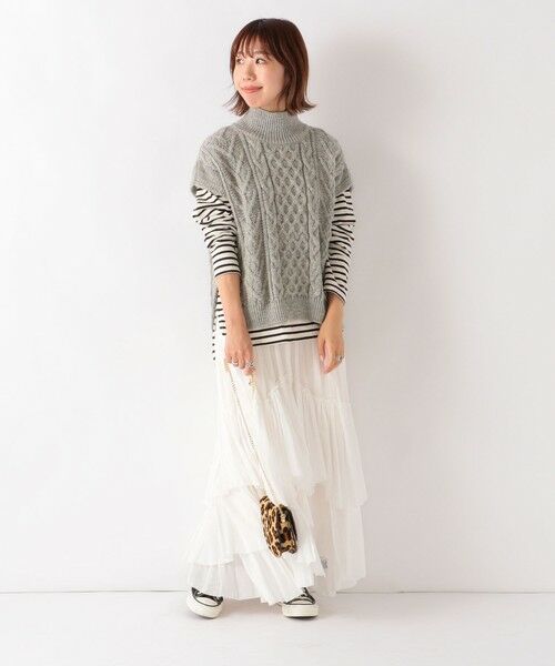 SHIPS for women / シップスウィメン ベスト | 【SHIPS any別注】Oldderby Knitwear : ハイネックベスト | 詳細26