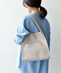 SHIPS / シップス ショルダーバッグ | フェイクレザーサイドポケットデザインバッグ◇