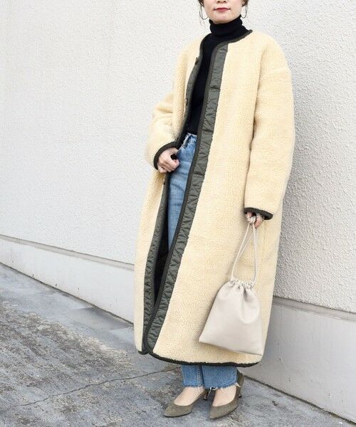 SHIPS for women / シップスウィメン その他アウター | LAVENHAM:SHERPA LONG COAT | 詳細10