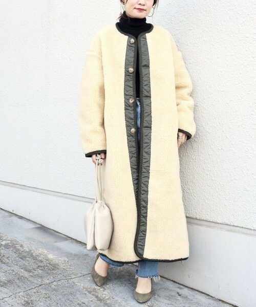 SHIPS for women / シップスウィメン その他アウター | LAVENHAM:SHERPA LONG COAT | 詳細9