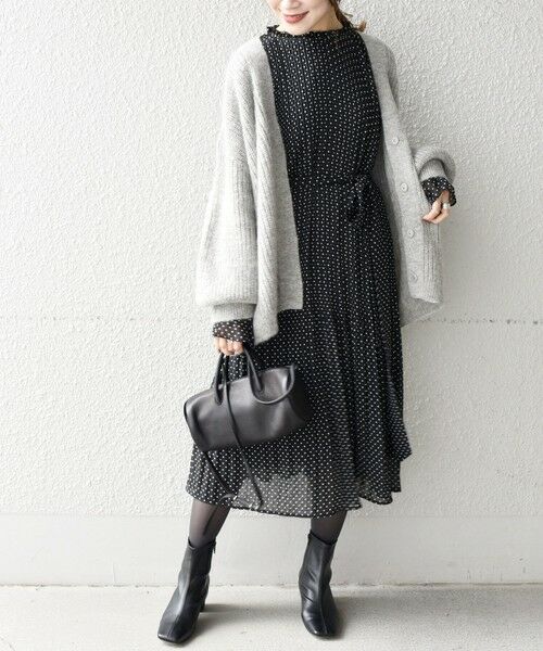 SHIPS for women / シップスウィメン ロング・マキシ丈ワンピース | 【WEB限定】〈手洗い可能〉プリーツデザインワンピース◇ | 詳細5