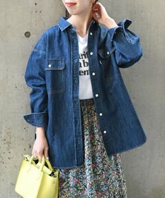 SHIPS any: オーバー デニムシャツ［SHIPS any DENIM］