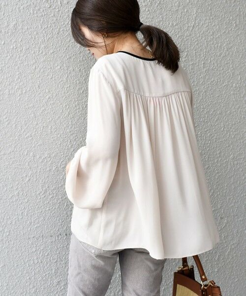 SHIPS / シップス シャツ・ブラウス | パイピングフロントボタンブラウス◇ | 詳細13