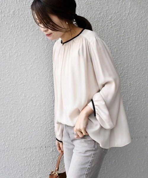 SHIPS / シップス シャツ・ブラウス | パイピングフロントボタンブラウス◇ | 詳細14