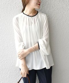 SHIPS / シップス シャツ・ブラウス | パイピングフロントボタンブラウス◇