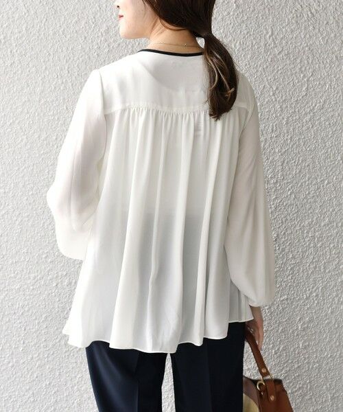 SHIPS / シップス シャツ・ブラウス | パイピングフロントボタンブラウス◇ | 詳細5