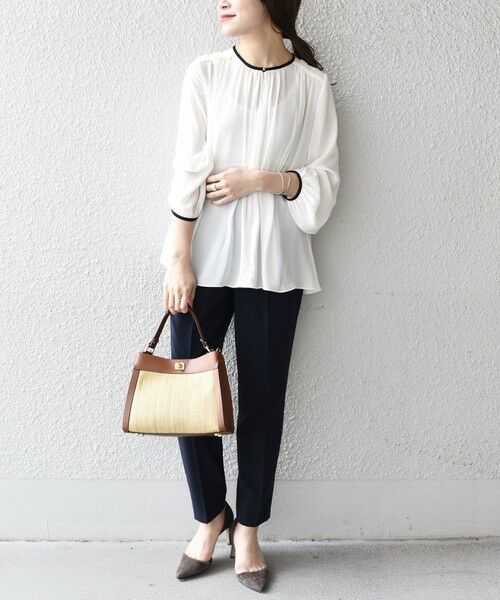 SHIPS / シップス シャツ・ブラウス | パイピングフロントボタンブラウス◇ | 詳細8