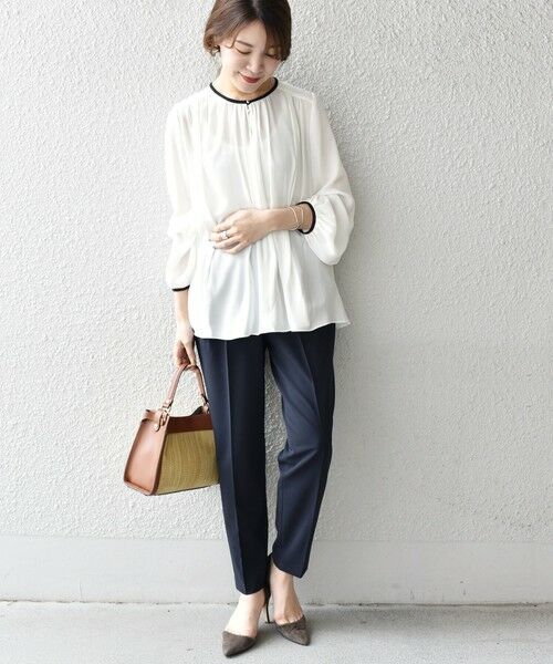 SHIPS / シップス シャツ・ブラウス | パイピングフロントボタンブラウス◇ | 詳細9