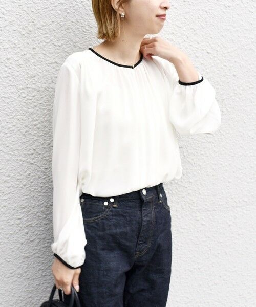 SHIPS / シップス シャツ・ブラウス | パイピングフロントボタンブラウス◇ | 詳細12