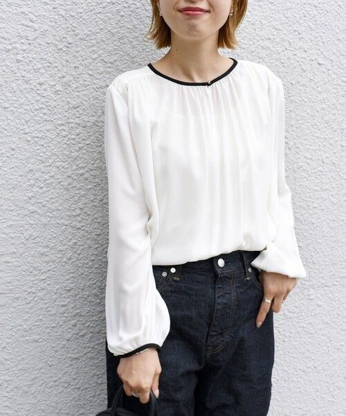 SHIPS / シップス シャツ・ブラウス | パイピングフロントボタンブラウス◇ | 詳細13