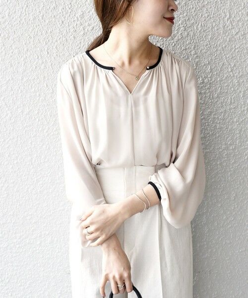 SHIPS / シップス シャツ・ブラウス | パイピングフロントボタンブラウス◇ | 詳細26