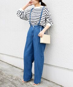 【SHIPS別注】Wrangler:2WAYサスペンダーデニムパンツ◇