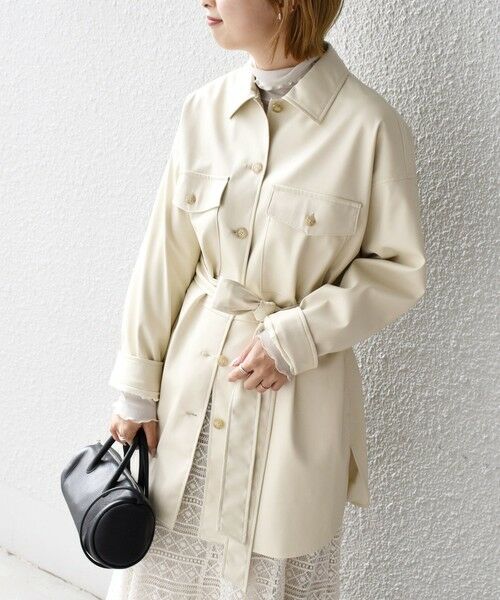 セール フェイクレザージャケット その他アウター Ships For Women シップスウィメン ファッション通販 タカシマヤファッションスクエア