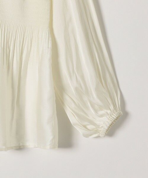 SHIPS / シップス シャツ・ブラウス | SHIPS any: プリーツ ギャザー サテンブラウス〈ウォッシャブル〉 | 詳細4